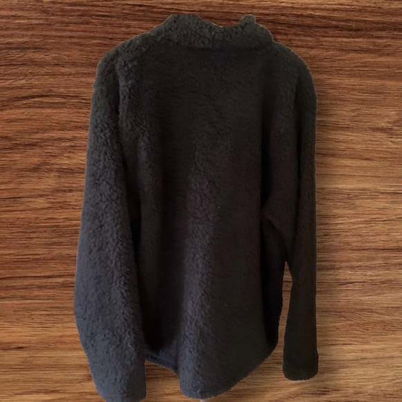 Port Authority Men’s Ultra Lite Faux Fur Pullover, Quarter Zip Long Sleeve Sz XL - Picture 2 of 8